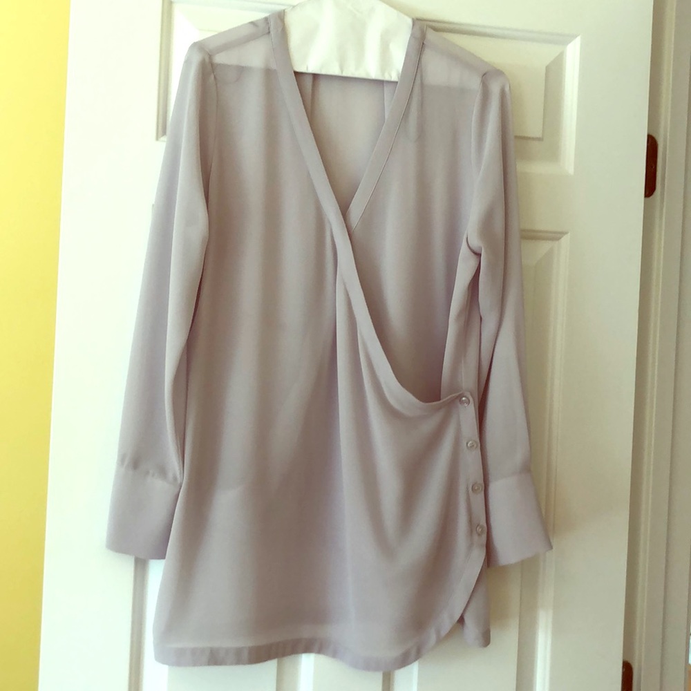 Sheer grey blouse